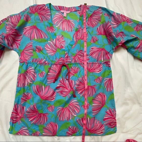 Lilly Pulitzer Penelope Tunic in Blue & Pink Floral, size S - EUC - Picture 7 of 8